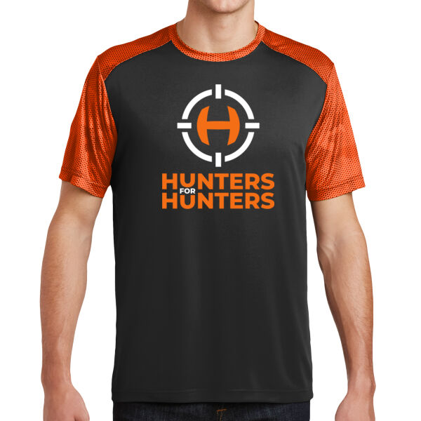 Sport-Tek® CamoHex Colorblock Tee - Printed Logo Thumbnail