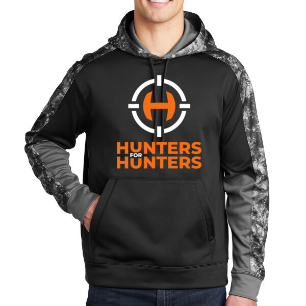 Sport-Tek® Sport-Wick® Mineral Freeze Fleece Colorblock Hooded Pullover - Printed Logo Thumbnail