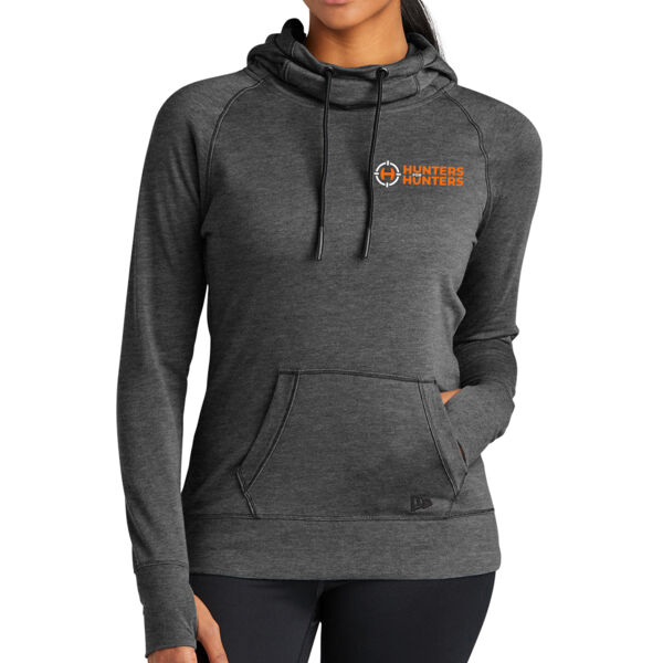 New Era® Ladies Tri-Blend Fleece Pullover Hoodie - Printed Logo Thumbnail