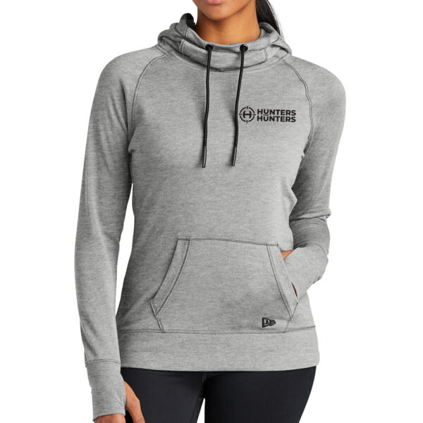 New Era® Ladies Tri-Blend Fleece Pullover Hoodie - Printed Logo Thumbnail
