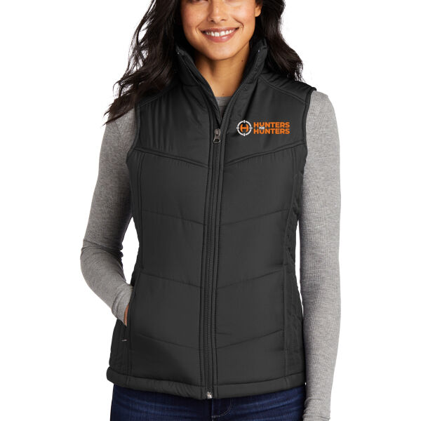 Port Authority® Women's Puffy Vest - Embroidered Logo Thumbnail