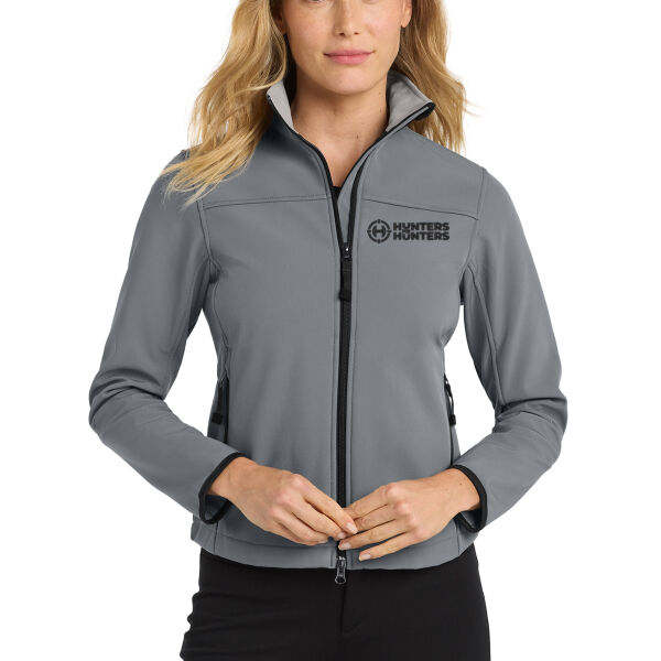 Port Authority® Women's Glacier® Soft Shell Jacket - Embroidered Logo Thumbnail