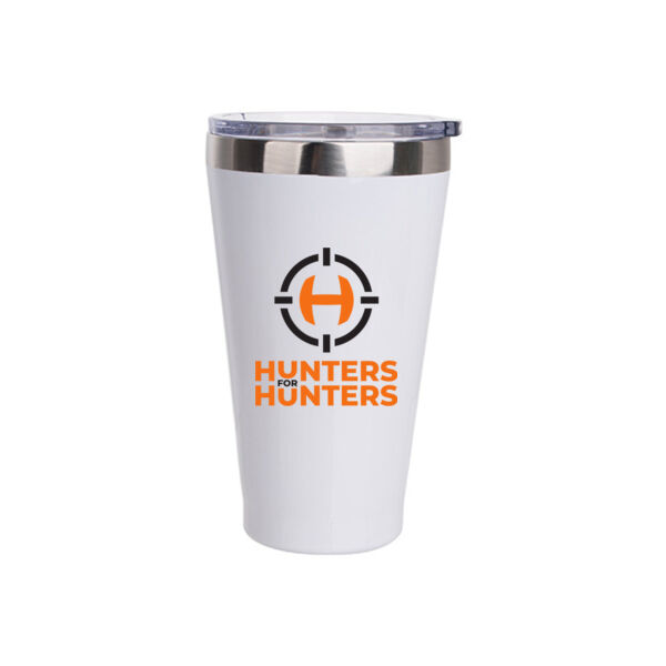 15oz Stainless Steel Tumbler w/Lid - Sublimated Logo Thumbnail