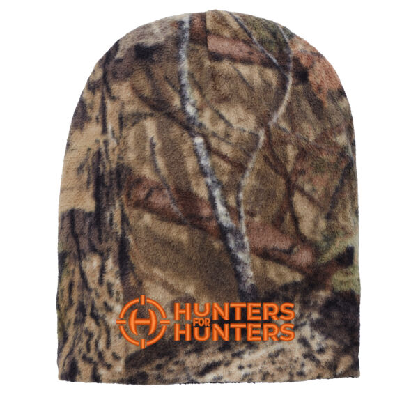 Port Authority® Camouflage Fleece Beanie - Embroidered Logo Thumbnail